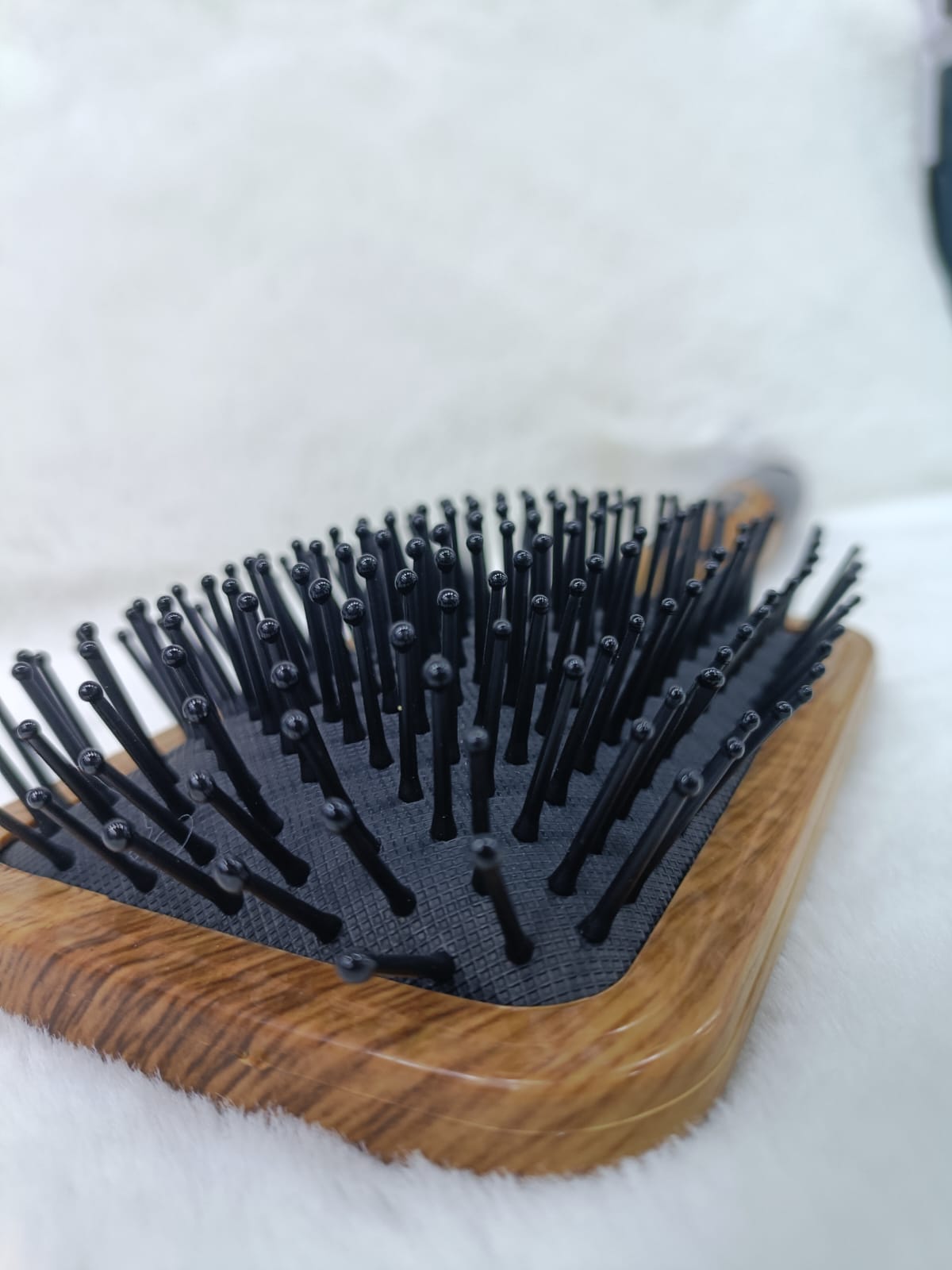 Women Brown Premium Collection Wooden Paddle Hair Brush