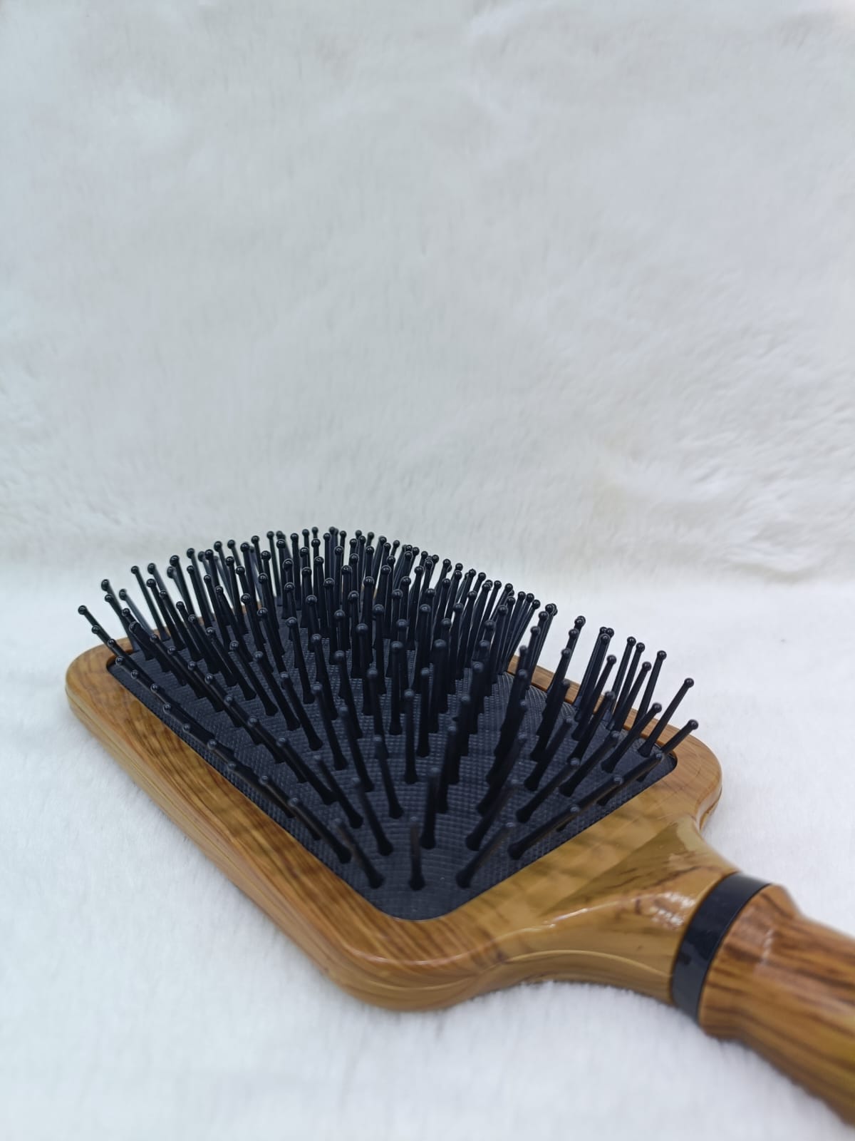 Women Brown Premium Collection Wooden Paddle Hair Brush