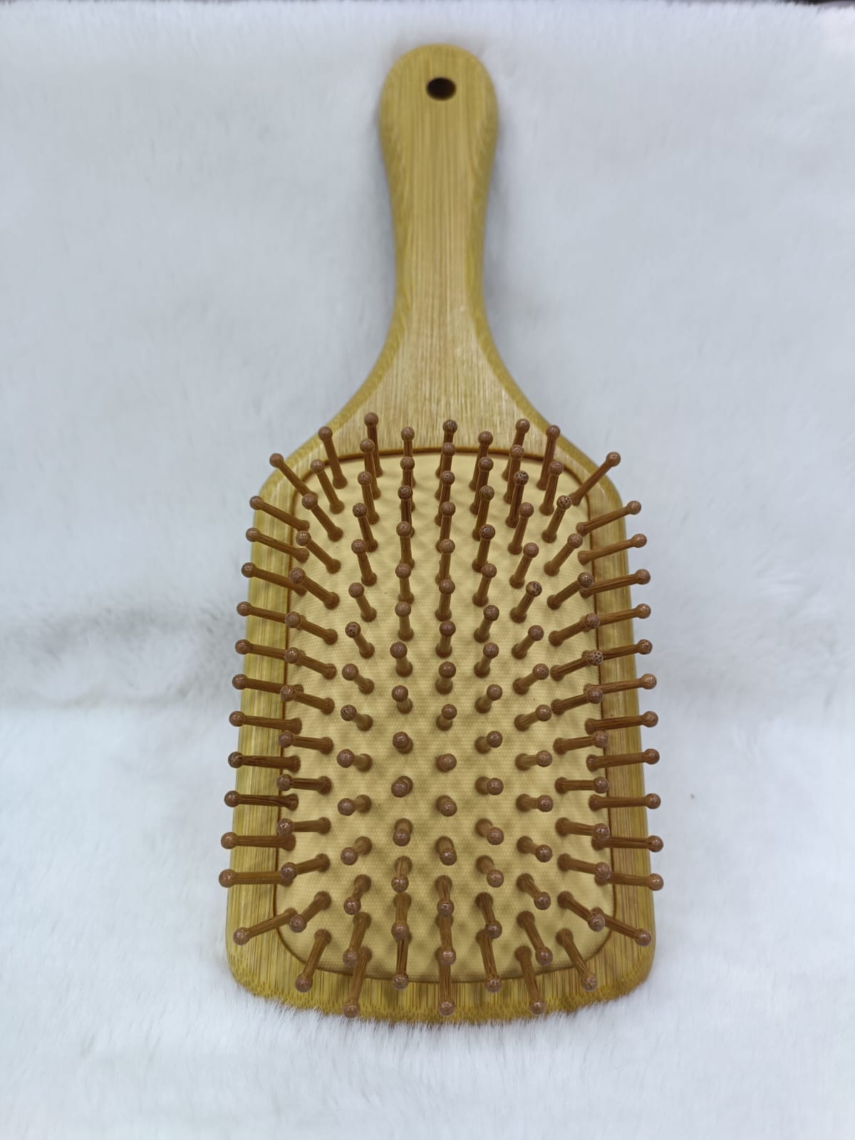 Hair Brush Wood Art Large – Natural Beauty & Elegant Design