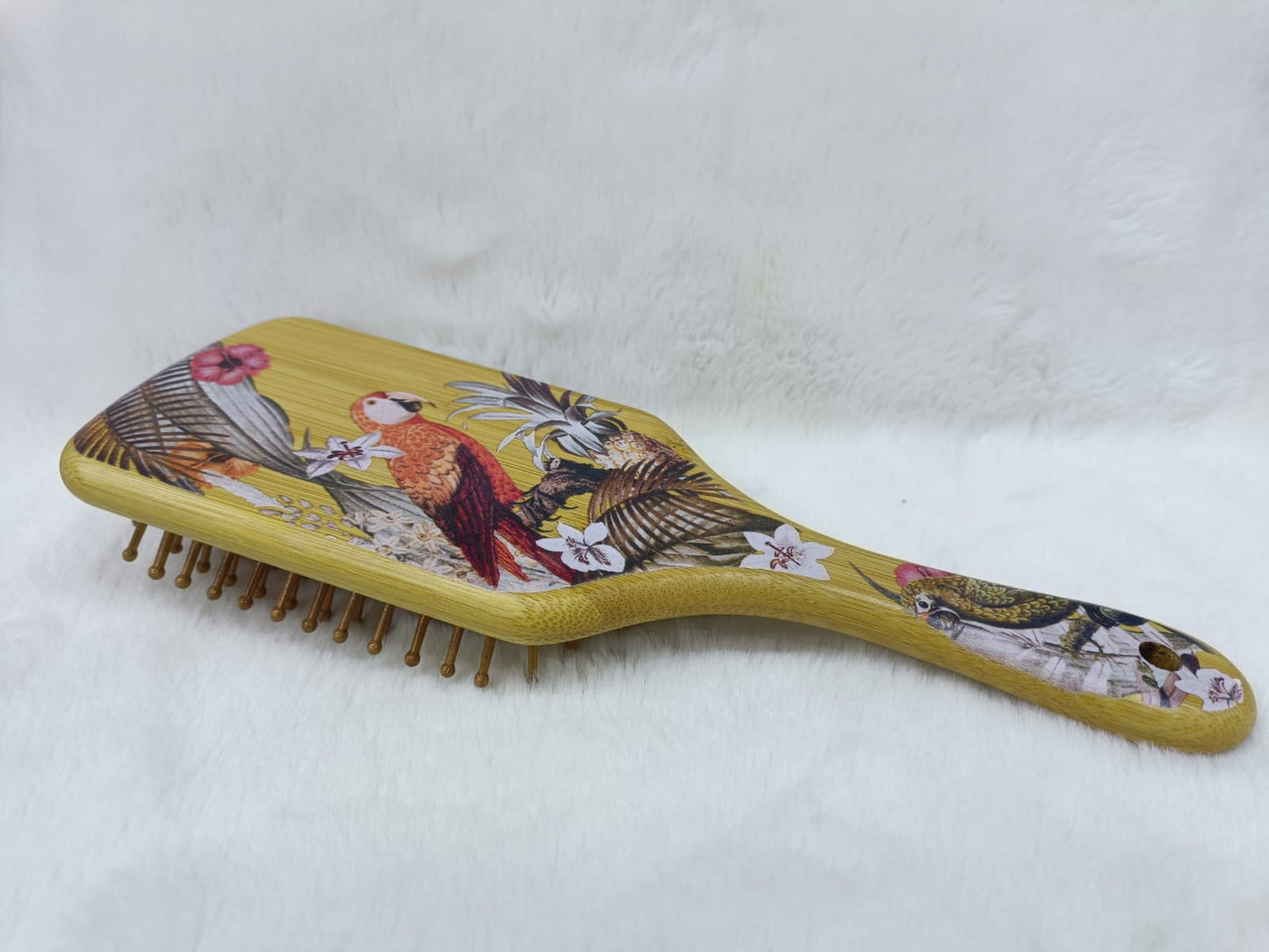 Hair Brush Wood Art Large – Natural Beauty & Elegant Design