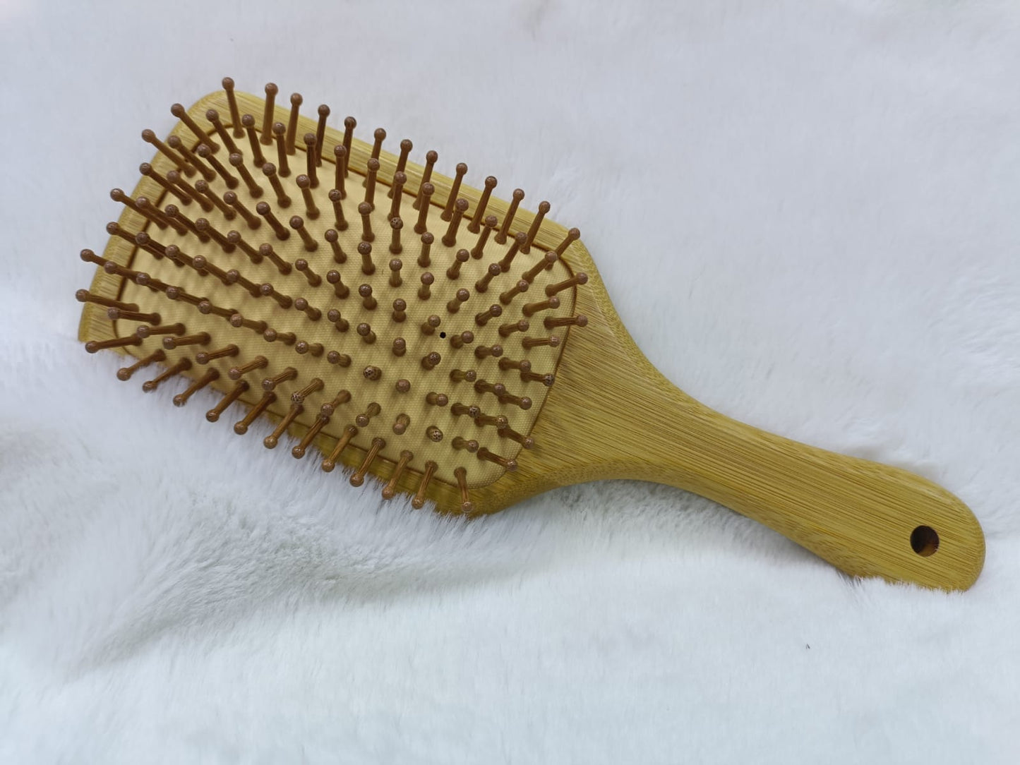 Hair Brush Wood Art Large – Natural Beauty & Elegant Design