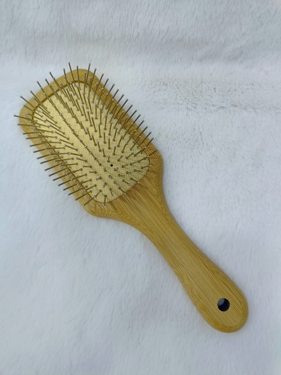 BEAUTY Bamboo Hair Brush with Soft Bristles Wooden Paddle Hair Brush for Women &  Men