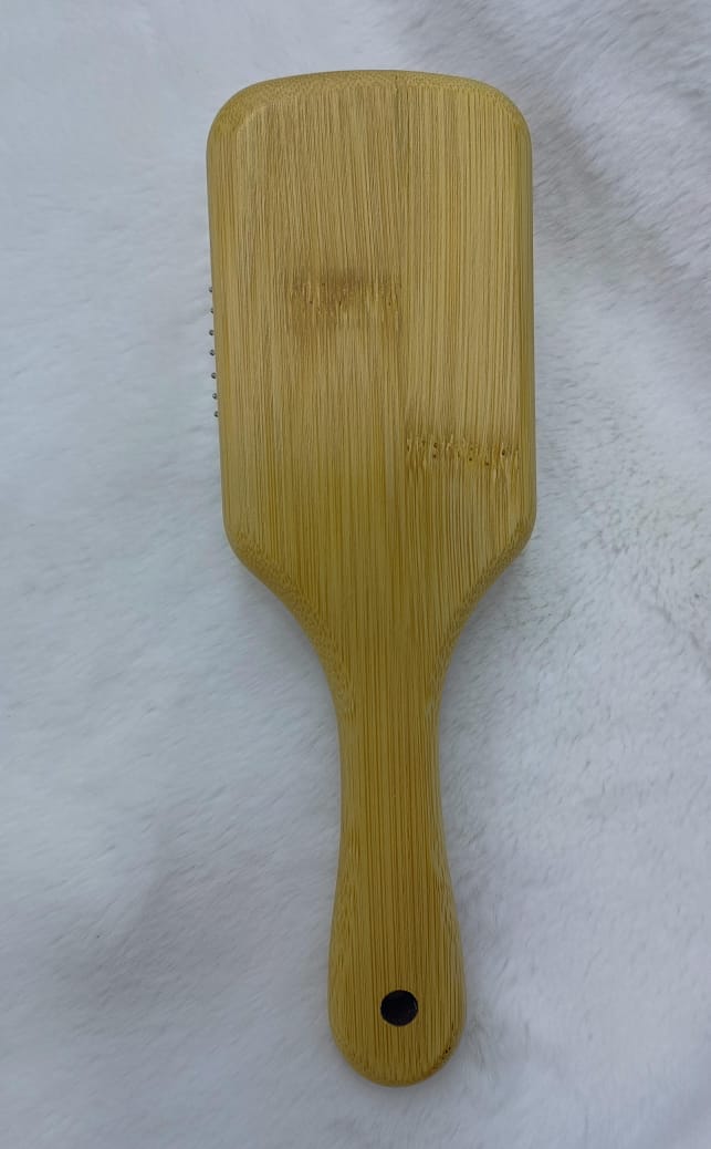 BEAUTY Bamboo Hair Brush with Soft Bristles Wooden Paddle Hair Brush for Women &  Men