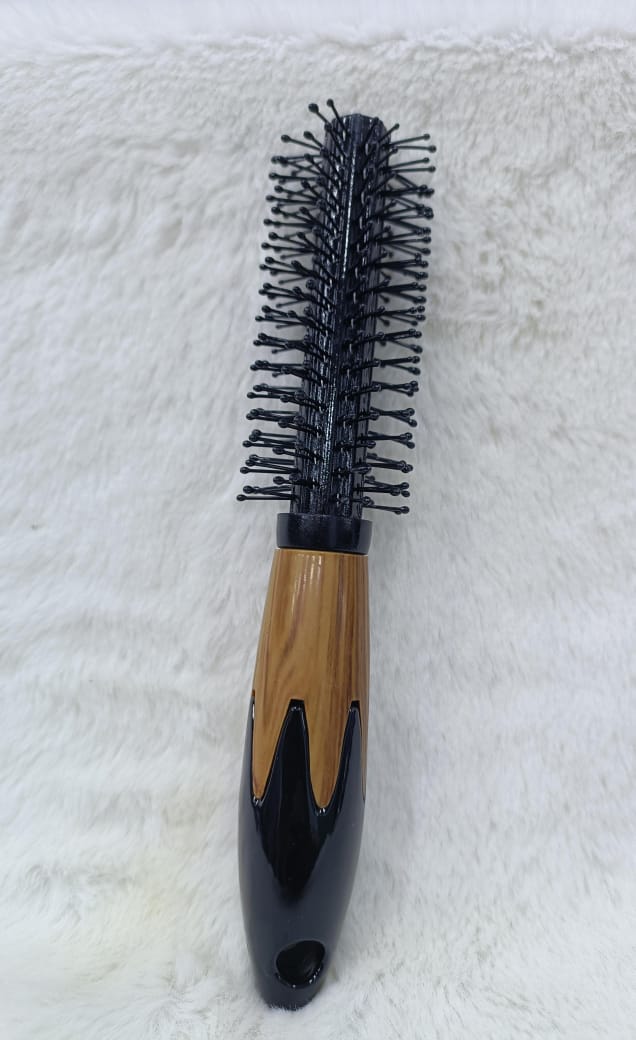 Round Hair Comb & Flat Hair Comb Brush with Soft Nylon Bristles – Small Size for Women & MEN
