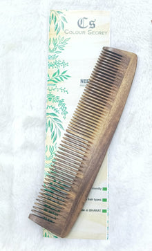 CS Colour Sec 100% Pure & Natural Neem Wood Comb 03