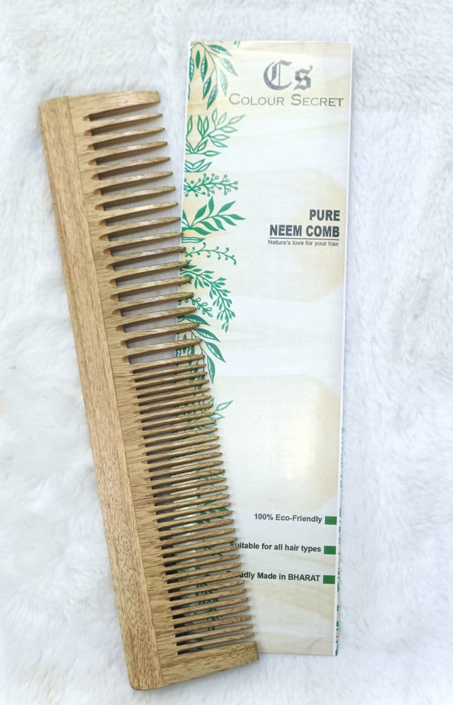 CS Colour Sec 100% Pure &amp; Natural Neem Wood Comb  NO.55