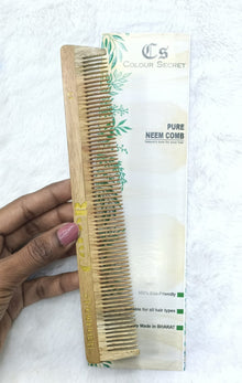 CS Colour Sec 100% Pure & Natural Neem Wood Comb NO.17