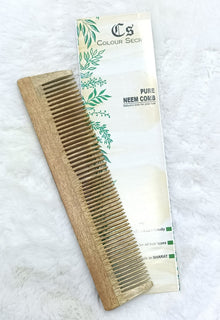 CS Colour Sec Neem Wooden Comb No.08