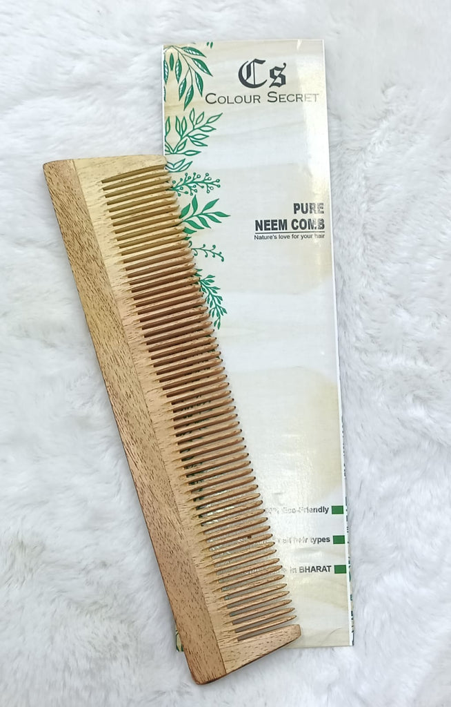 CS Colour Sec Neem Wooden Comb No.21