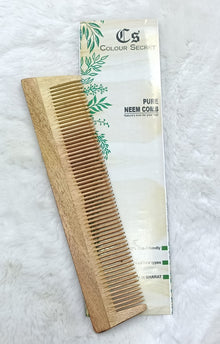 CS Colour Sec Neem Wooden Comb No.21