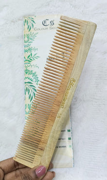 CS Colour Sec Handmade Neem Wooden Comb No. 06 !