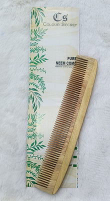 CS Colour Sec Handmade Neem Wooden Comb No. 08