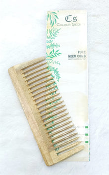 CS Colour Sec Handmade Neem Wooden Comb No. 57