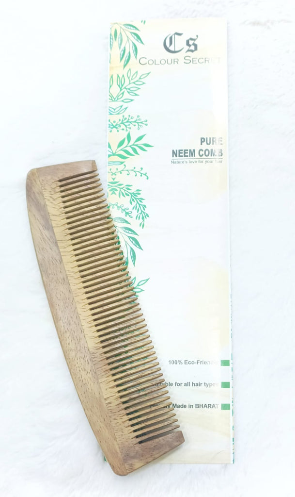 CS Colour Sec Handmade Neem Wooden Comb No. 09!