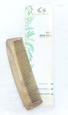 CS Colour Sec Handmade Neem Wooden Comb No. 09!