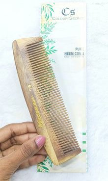 CS Colour Sec Handmade Neem Wooden Comb No. 09!