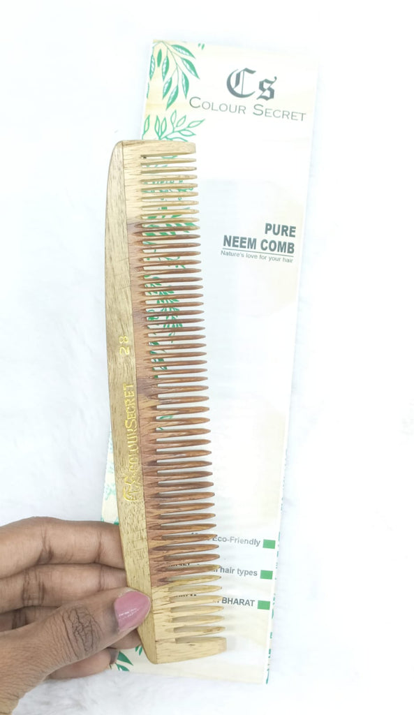 Natural Neem Wooden Comb No. 28