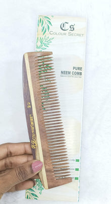 Natural Neem Wooden Comb No. 22