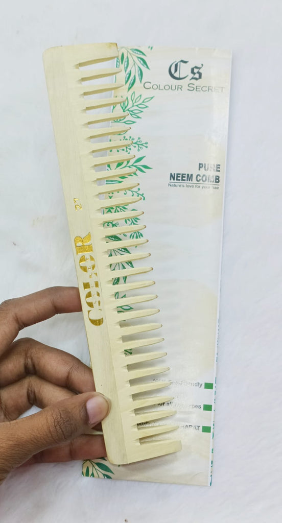Natural Neem Wooden Comb No. 27