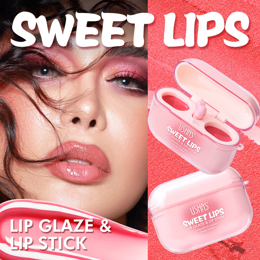 Labial Gloss 2 en 1 USHAS en forma de audífono