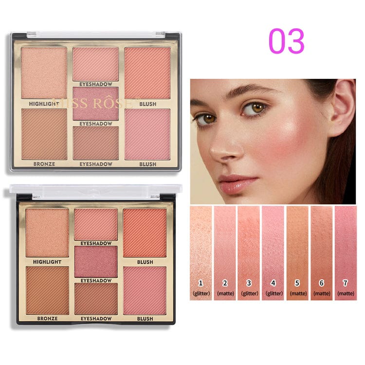 Miss Rose 7 Colour Face Palette