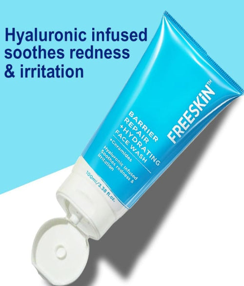 FREE SKIN REPAIR HYDRATING WITH CERAMIDES SOOTHES REDNESS & IRRITATION FACE FACE WASH 100ML