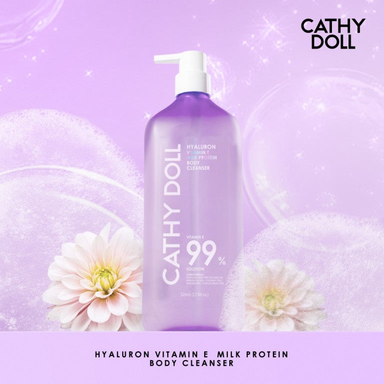 Cathy Doll Hyaluronic Vitamin E Milk Protein Body Cleanser 520ml