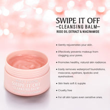 Mattlook Swipe IT off Cleansing Balm - Rose Oil Extract & Niacinamide, Makeup Remover Balm, 40gm