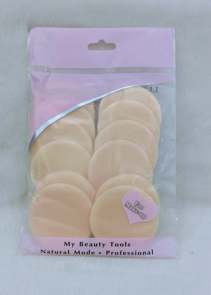Powder Puff Set of 12 – Soft, Smooth & Flawless Finish