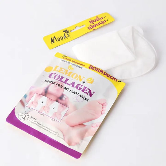 Moods Skin Care Lemon & Collagen Gentle Peeling Foot Mask 1 Pair