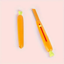 Portable Carrot Shaped Eyebrow Scraper Anti Scratch Eyebrow Trimmer Stainless Steel Reusable Eyebrow Trimmer