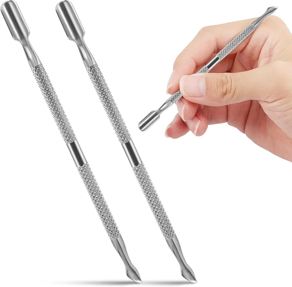 Cuticle Pusher and Cutter with Storage Case, Professional Cuticle Pusher Nail Polish