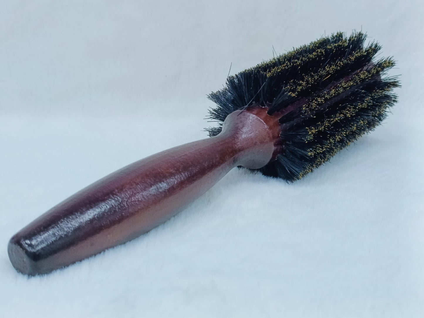 Wood Handle Handheld Bristle Brush Cleaning Tool – Black, Big Size