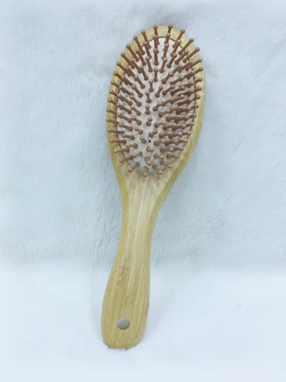 Hair Brush &Hair Comb for Women & Men – 100% Natural Bamboo Paddle Brush with Lightweight Bristles