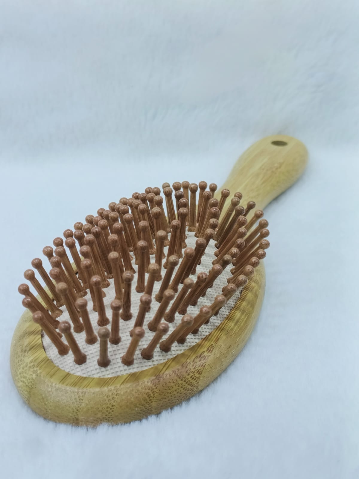 Hair Brush &Hair Comb for Women & Men – 100% Natural Bamboo Paddle Brush with Lightweight Bristles