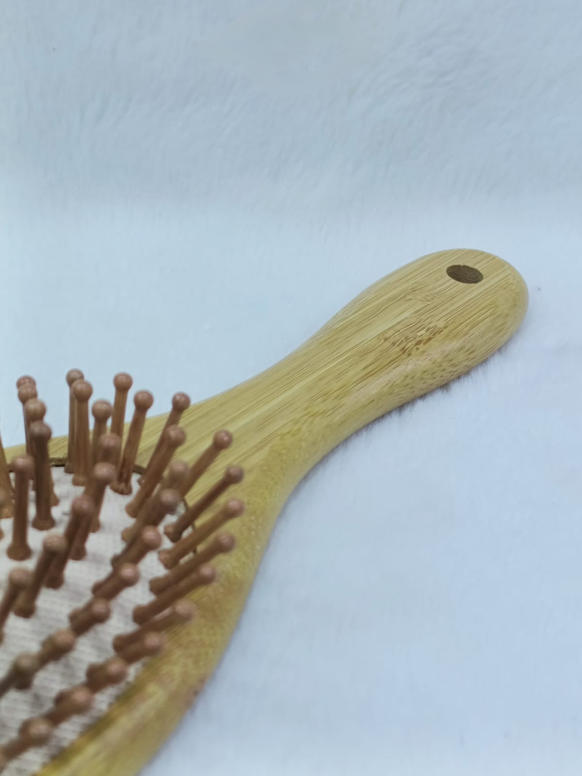 Hair Brush &Hair Comb for Women & Men – 100% Natural Bamboo Paddle Brush with Lightweight Bristles