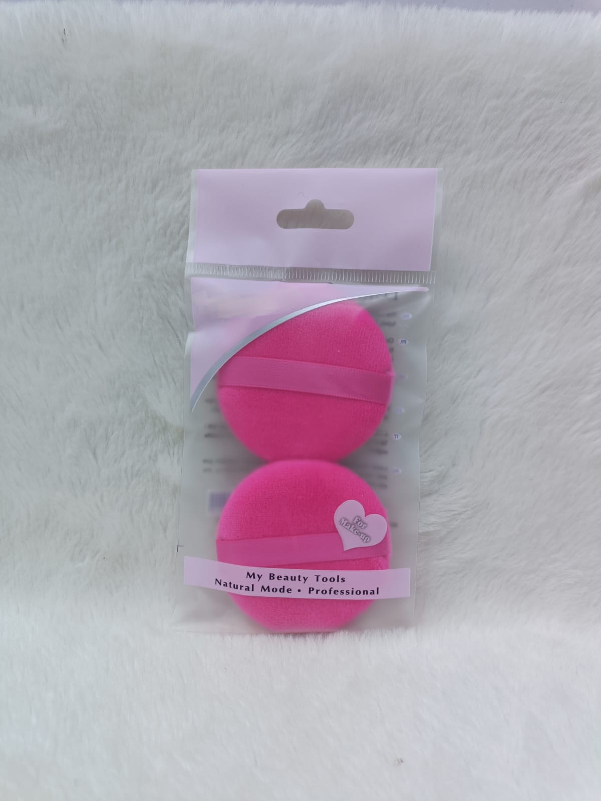 Round Powder Puff and Makeup Sponge Finger Pad with Strap Combo