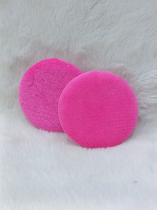 Round Powder Puff and Makeup Sponge Finger Pad with Strap Combo