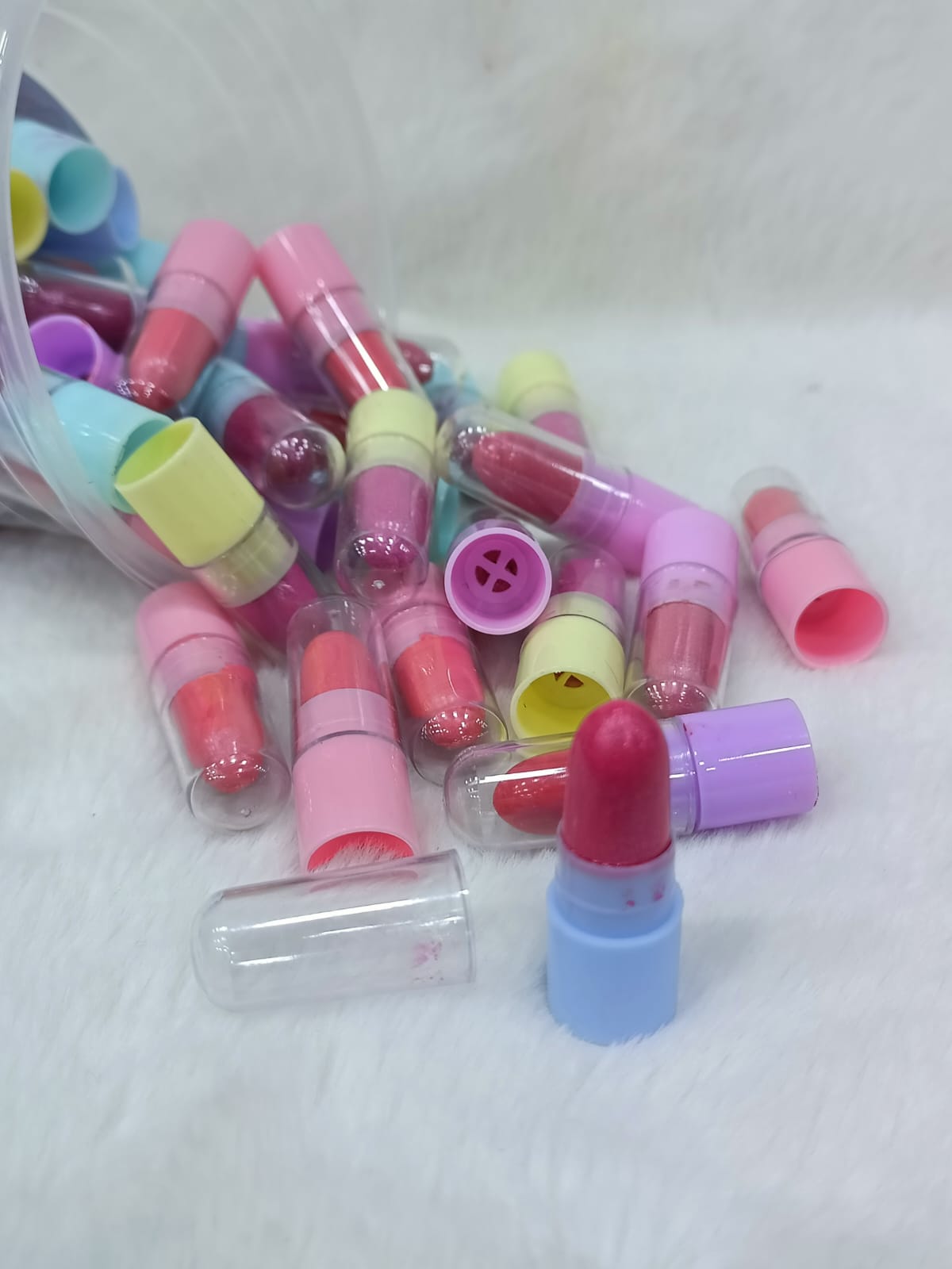 Mini Lipstick Crayon Matte Capsules Lip Gloss