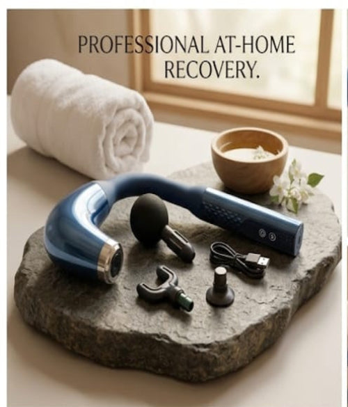 Massage Gun with Extended Handle – Deep Tissue Back Relief