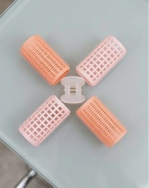 4 Pcs Plastic Hair Rollers – DIY Extra Volume Hair Styling Tools