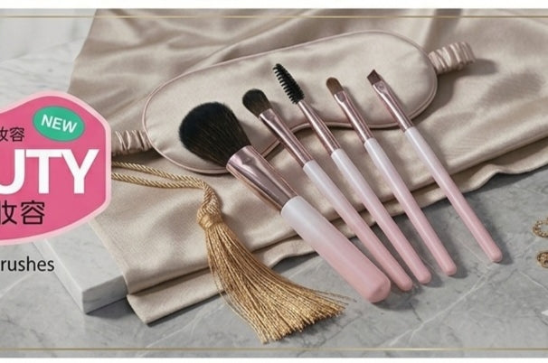 Makeup Brush Set of 5 for Flawless Beauty