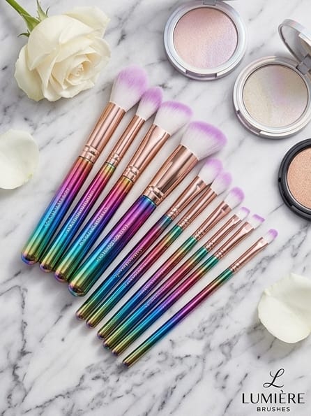 10 PCS Makeup Brush Set for Women – Complete Beauty Kit