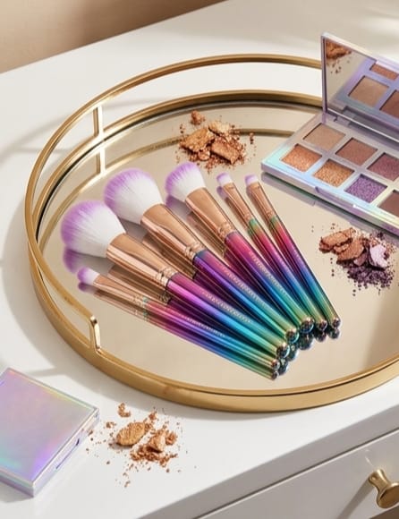10 PCS Makeup Brush Set for Women – Complete Beauty Kit