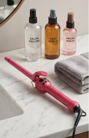 Mini Curling Iron Professional Hair Curler (KM - 1023)