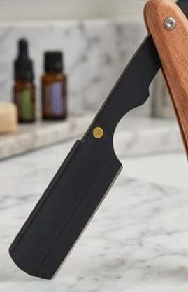 Wooden Handle Straight Edge Razor – Professional Grooming Tool