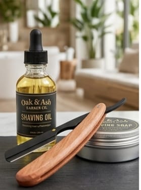 Wooden Handle Straight Edge Razor – Professional Grooming Tool