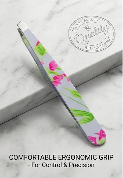 Professional Stainless Steel Paper Coated Color Curved Tweezers