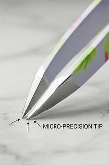 Professional Stainless Steel Paper Coated Color Curved Tweezers
