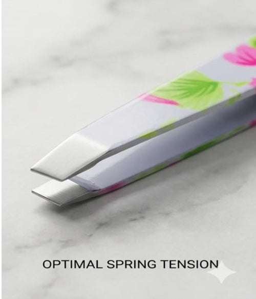 Professional Stainless Steel Paper Coated Color Curved Tweezers